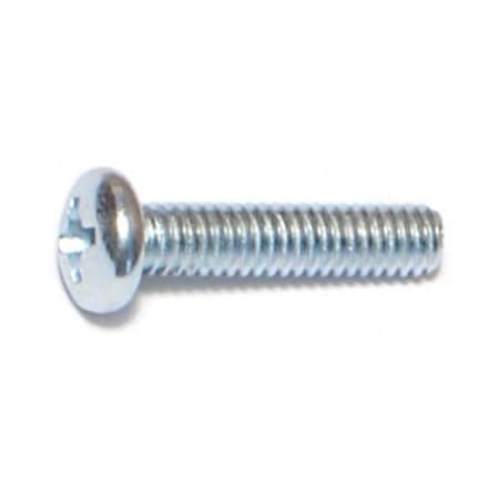 Midwest Fastener #8-32 x 3/4 in Phillips Pan Machine Screw, Zinc Plated Steel, 100 PK 07328